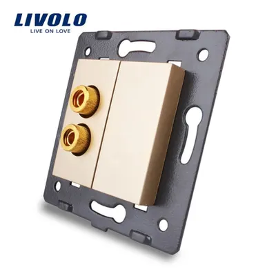 Modul Priza simpla tip banana Auriu