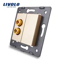 Modul Priza simpla tip banana Auriu