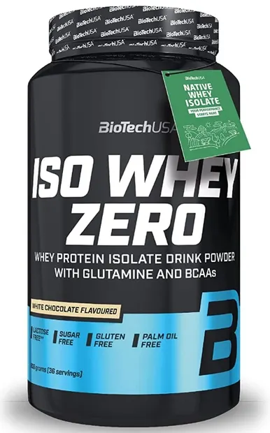 Iso Whey Zero, ciocolată albă, 908 g, BioTech USA