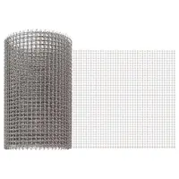 vidaXL Ecran din plasă 20 x 200 cm 3 Mesh Oțel Inoxidabil 201 Argintiu