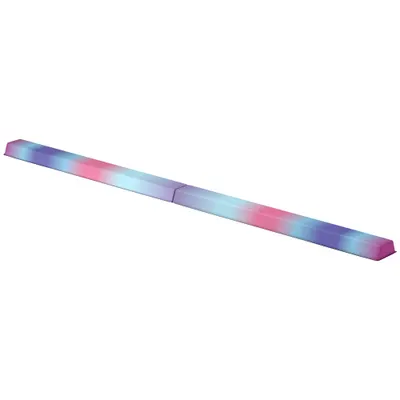SPORTNOW Bârnă de gimnastică pliabilă bază antiderapantă, mâner de transport, 236 x 10/15 x 6,5 cm multicoloră | Aosom Romania