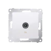 Priza TV, de capat pentru instalatii individuale, alb