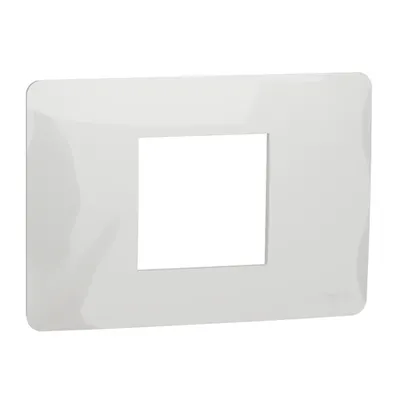 Placa ornament, Unica Studio, doua module, alb