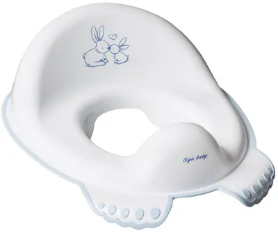 Scaun pentru toaletă copii Tega Baby - Little Bunnies, alb