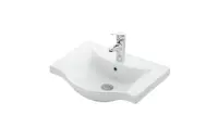 Lavoar incastrabil alb lucios 50 cm (50 x 37 x 17.5)