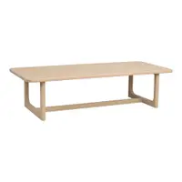 Măsuță de cafea în culoare naturală deschisă cu blat cu aspect de lemn de stejar 70x160 cm Driscoll – Rowico