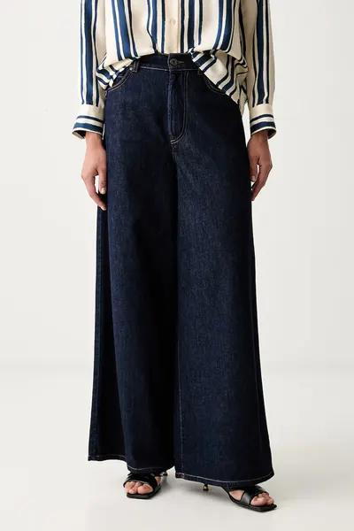 Weekend Max Mara blugi wide leg pentru femei WKDZATTERA