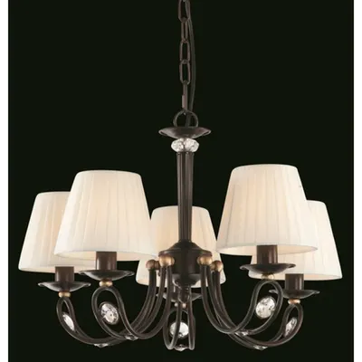 Candelabru Proline ,5 becuri dulie E14, 230V,D.55cm, H.38 cm,Maro