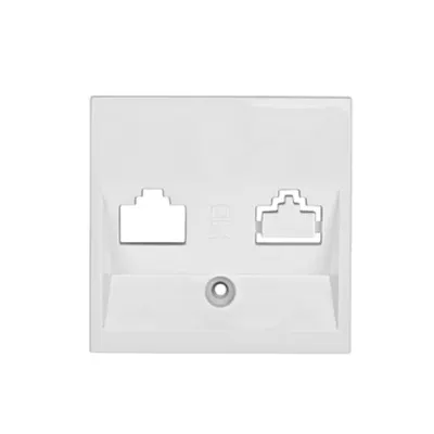 Mască pentru priză 1xRJ45 TOOLLESS LINE, alb