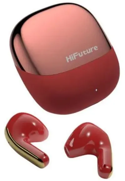 Căști wireless HiFuture - ChromeBuds, TWS, IPX5, ENC, rosie