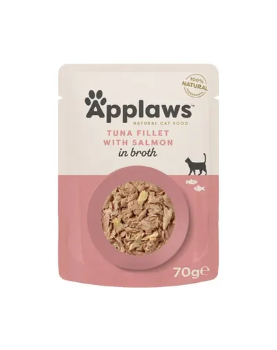 APPLAWS Cat Adult Pouch Ton cu somon în bulion 70 g
