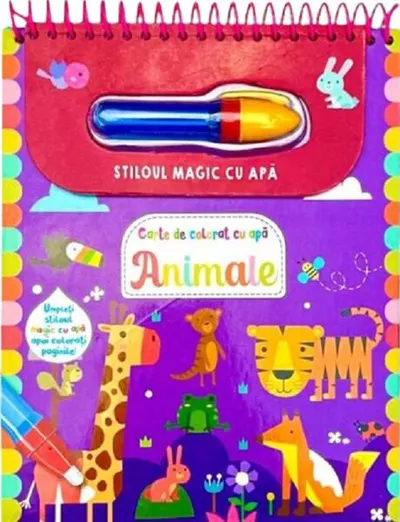 Animale - Stiloul magic cu apă - Hardcover