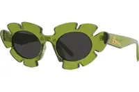 Loewe Curvy Shiny light green Cat Eye Sunglasses