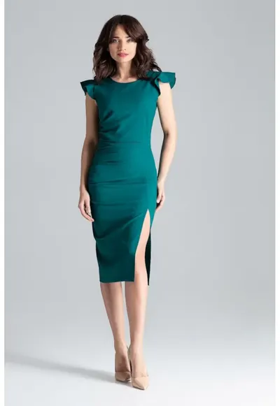 Rochie de zi model 130946 - Verde