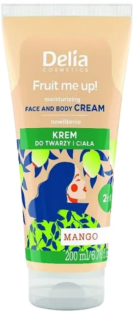 Delia Fruit Me Up! Cremă de față și corp, mango, 200 ml