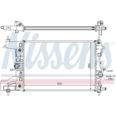 Radiator, racire motor NISSENS 630728