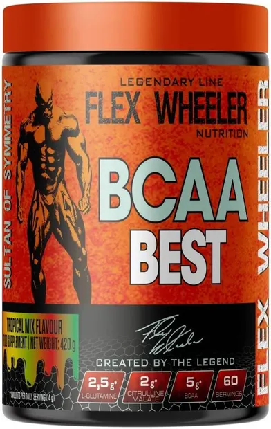 BCAA Best, fructe tropicale, 420 g, Flex Wheeler Nutrition