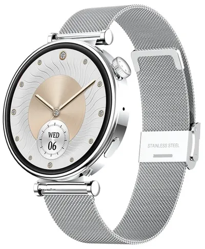 Smartwatch Riversong - Glow Silver, 1.32'', Milanese