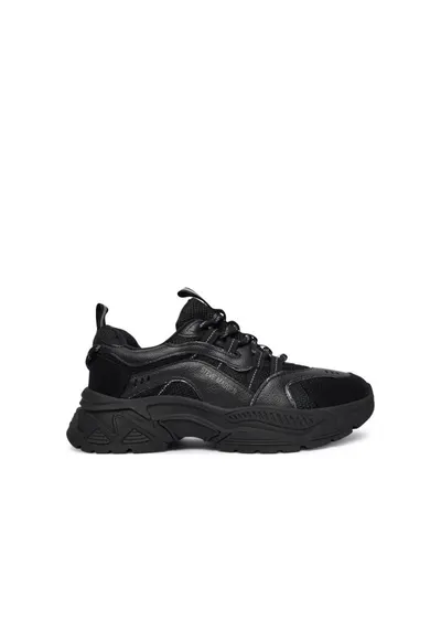 Pantofi sport dama model Black/Black 184 - culoare negru - tesatura