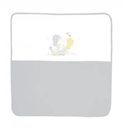 Patura bumbac bebe 90x90 cm Za Za Grey