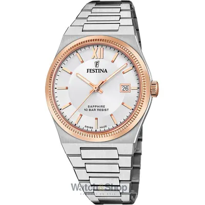 Ceas Festina Festina F20036/1 Mens Watch Swiss Made Rivé 40mm 10ATM