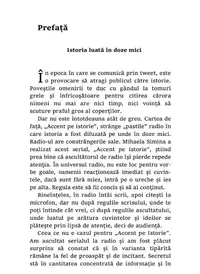 Accent pe istorie. Volumul I
