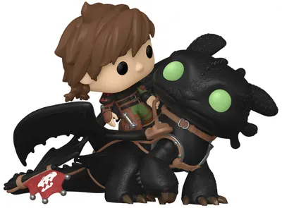 Figurină Funko POP! Rides: How to Train Your Dragon - Hiccup with Toothless #123