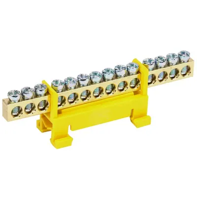 Neutral bus bar with DIN-Izolator of “Bearing” type SHNI-6x9-14-S-ZH