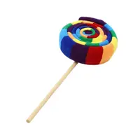 Șosete Funny Lollipop Curcubeu, model Candy Roll, unisex, mărime universală, cadou original