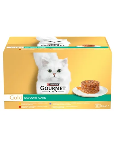 GOURMET Gold Savoury Cake hrană umedă pisici multipack 48x85 g
