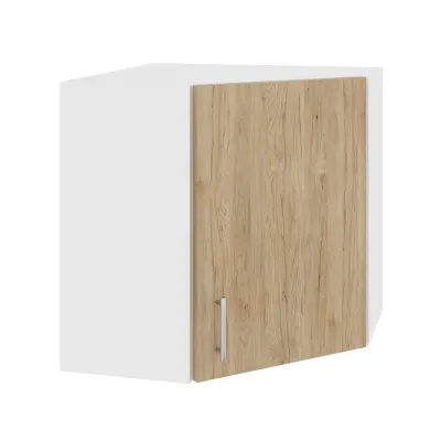 Corp Superior Colt Karo, Lemn Natural/Alb, 60 x 60 x 60 cm
