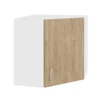 Corp Superior Colt Karo, Lemn Natural/Alb, 60 x 60 x 60 cm