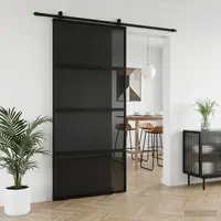 vidaXL Ușă glisantă 102.5 x 205 cm Sticlă Temperată și Aluminiu