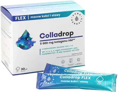 Colladrop Flex, 30 plicuri, Aura Herbals