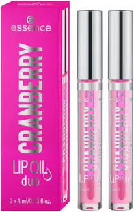 Essence Set - Luciu de buze Cranberry, 2 х 4 ml