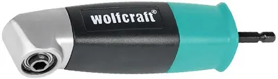 Adaptor unghiular pentru șurubelniță electrică Wolfcraft - 1/4'', 130 mm