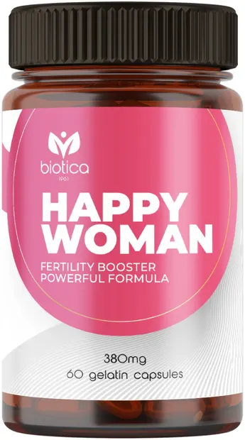 Happy Woman, 380 mg, 60 capsule de gelatină, Biotica 1961