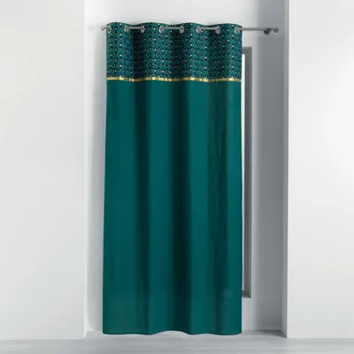 Draperie petrol din bumbac 140x240 cm Artchic – douceur d'intérieur