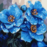 Set pentru pictură după numere Ideyka - Violete, 30 x 30 cm