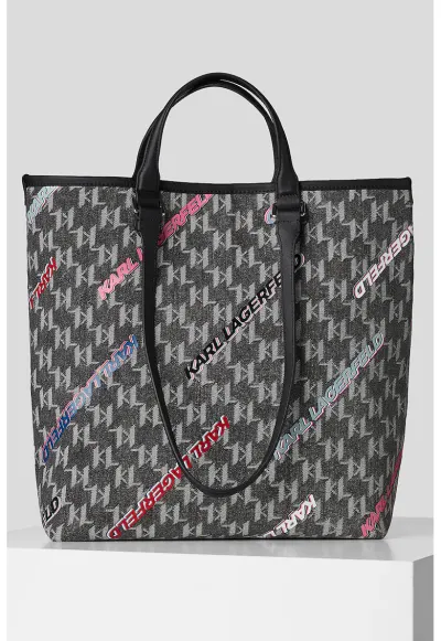 Geanta shopper cu model logo K/Monogram - Multicolor