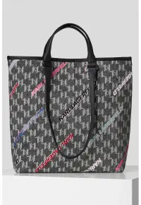 Geanta shopper cu model logo K/Monogram - Multicolor