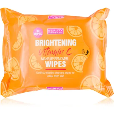 Beauty Formulas Vitamin C șervețele demachiante pentru make-up cu vitamina C 25 buc