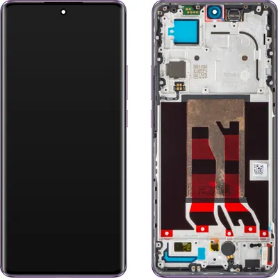Display cu Touchscreen Oppo Reno10 Pro, cu Rama, Mov (Glossy Purple), Service Pack 621029000058