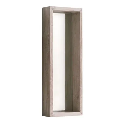 Oglindă cu ramă de perete din lemn paulownia Geese Pure, 62 x 22 cm