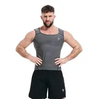 Vestă transpirație pentru bărbați RDX M1 OEKO-TEX REACH Grey M