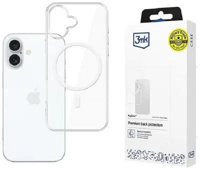 Husă 3mk - MagCase, iPhone 16, transparent