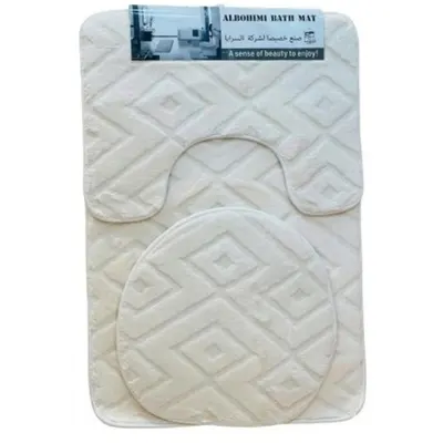 Covoare Anti-Alunecare Baie, 3 Bucati, Diverse Culori si Modele, Grunberg