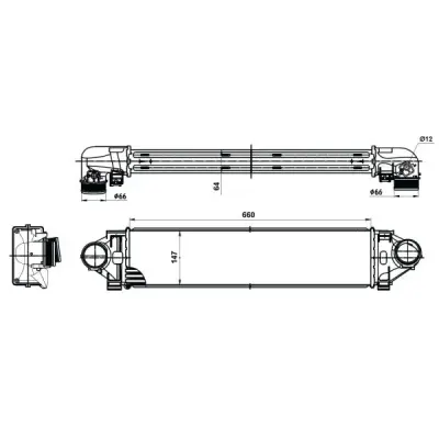 Intercooler, compresor NRF 30394
