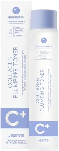 OOTD Toner facial hidratant cu colagen C+, 250 ml