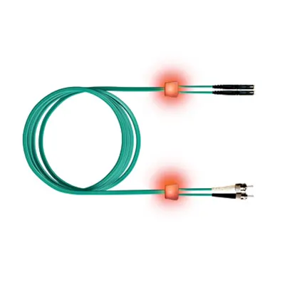 FO LED Patch Cord, Duplex, E2000/ST, G50/125 OM3, 7.5m
